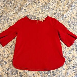Green Envelope Vibrant Red Women's Top